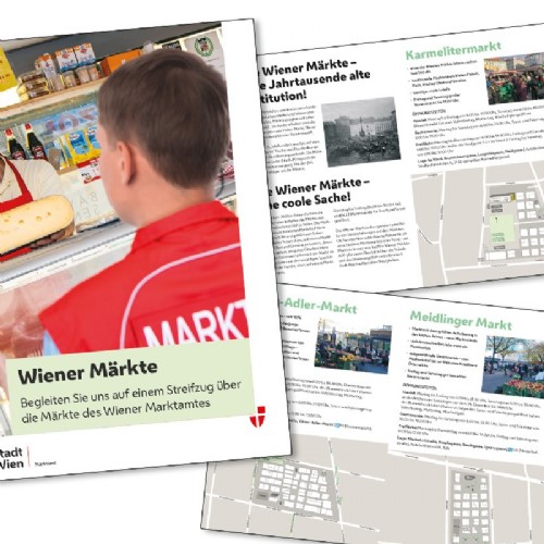 Wiener Märkte Folder - im neuen Stadt Wien Design